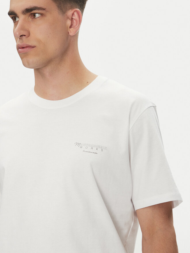 Jack&Jones Jack&Jones Marškinėliai Almeria 12276785 Balta Relaxed Fit