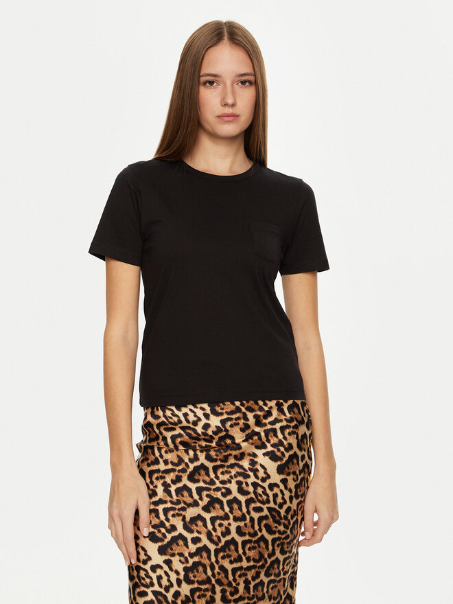 Brave Soul Brave Soul Camiseta LTS-149ANDYBLK Negro Regular Fit
