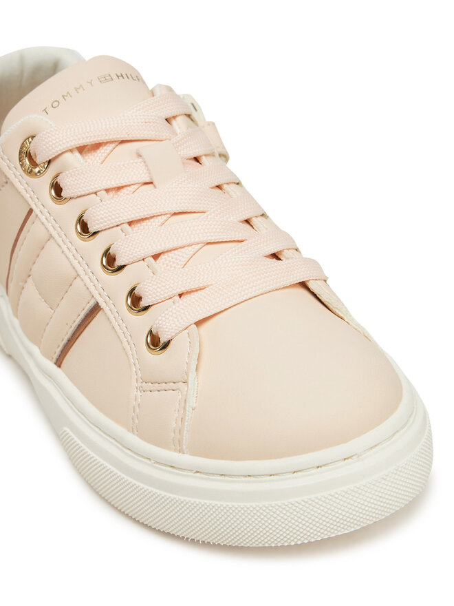Tommy Hilfiger Сникърси Tommy Hilfiger Low Cut Lace-Up Sneaker T3A9-33745-1439 M Розов