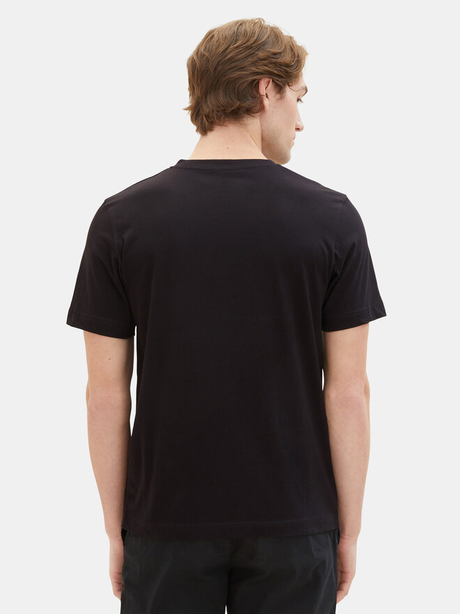 Tom Tailor Tom Tailor 2 marškinėlių komplektas 1037738 Juoda Regular Fit