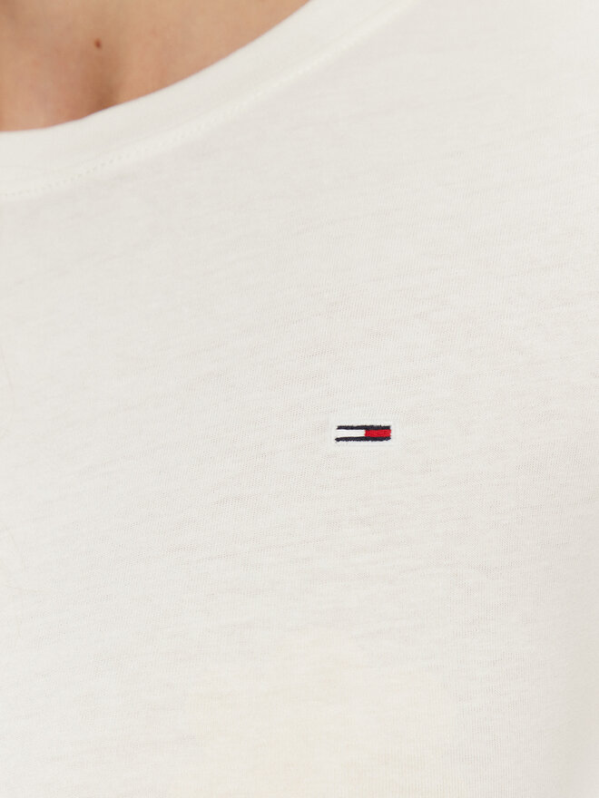 Tommy Jeans Tommy Jeans Marškinėliai DW0DW20459 Balta Slim Fit