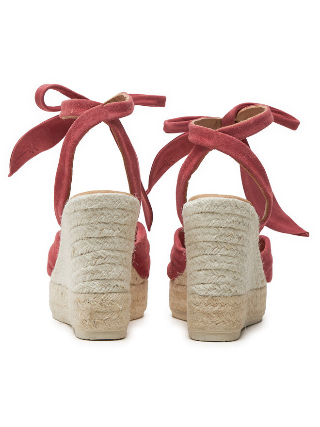 Manebi Еспадрили Manebi Hamptons Wedge Espadrilles With Knot W 1.5 WS Бордо