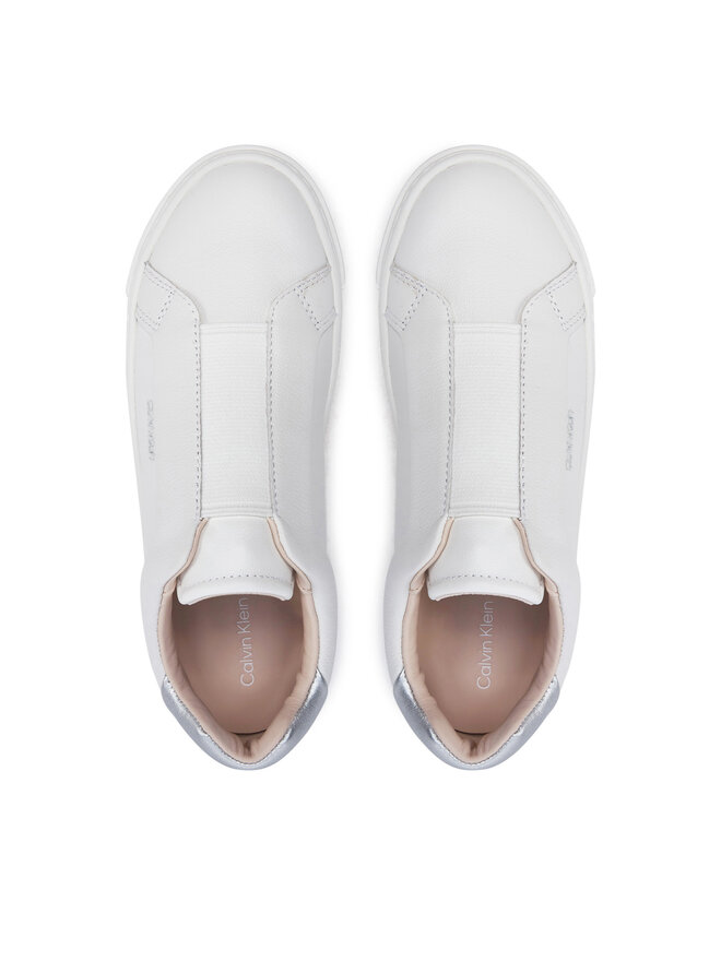 Calvin Klein Sneakersy Calvin Klein Cupsole Slip On W/Ml HW0HW02289 Biały
