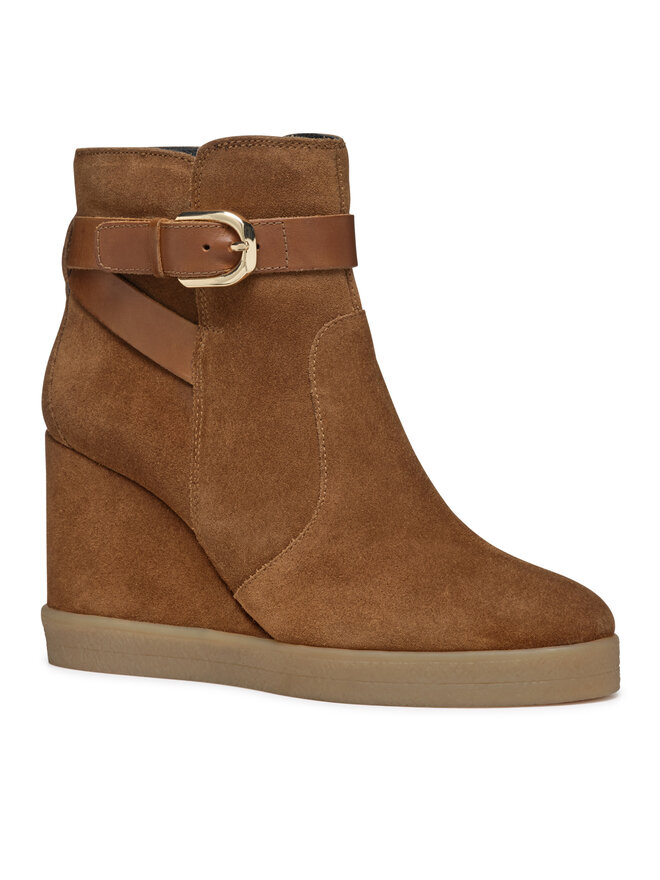 Geox Stivaletti Geox D Elidea Wedge D46VQA 02243 CD500 Marrone