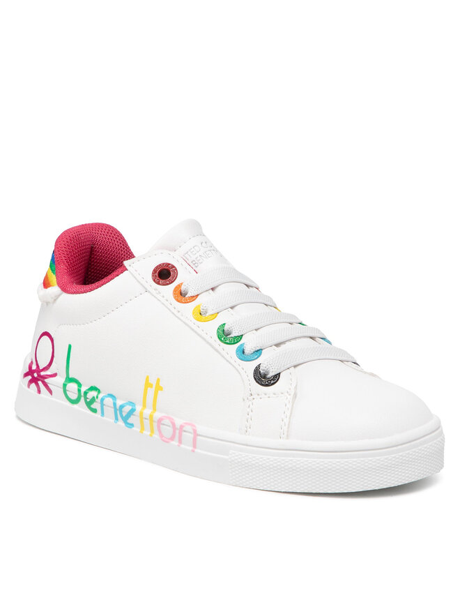 Scarpe sportive United Colors Of Benetton Swiftly Multi Ltx BTK124101 Bianco escarpe