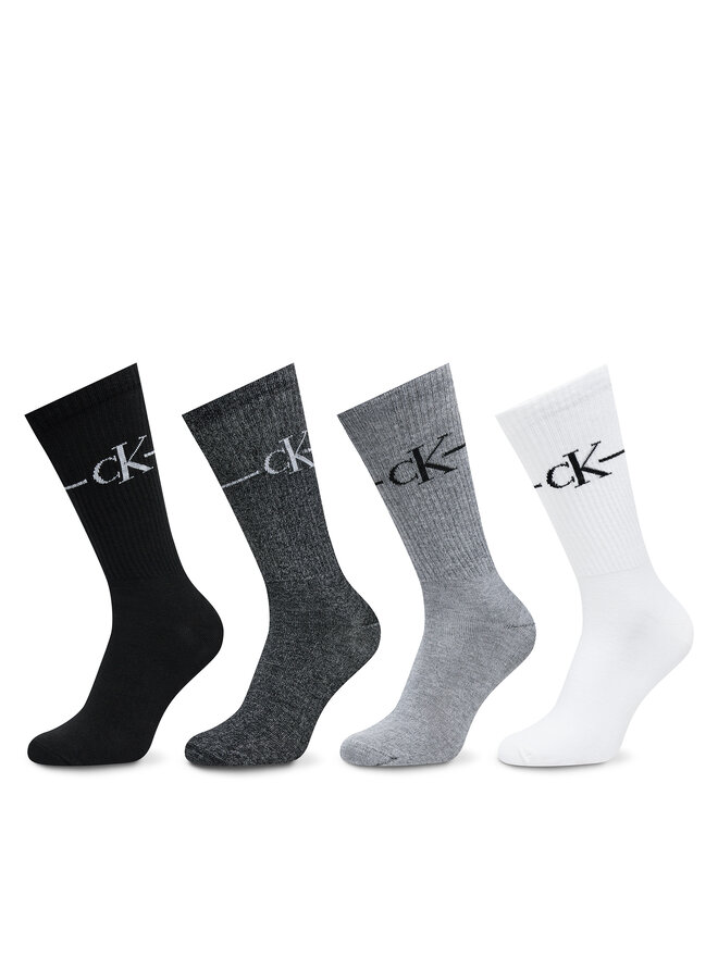 Calvin Klein Zestaw 4 par wysokich skarpet damskich Calvin Klein 701229454 Kolorowy