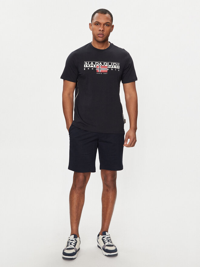 Napapijri Napapijri T-Shirt S-Aylmer NP0A4HTO Μαύρο Regular Fit