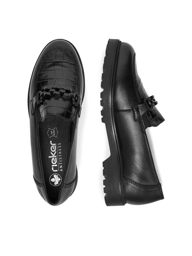 Rieker Loafersy Rieker 45561-01 Czarny