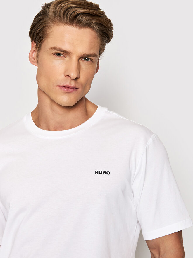 HUGO Hugo T-Shirt Dero222 50466158 Λευκό Regular Fit
