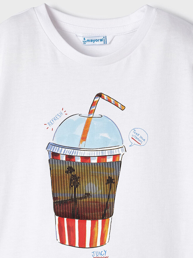 Mayoral Mayoral T-Shirt 3014 Weiß Regular Fit