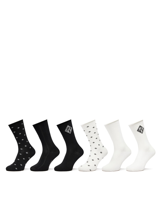 Lot de 6 paires de chaussettes hautes homme LAUREN RALPH LAUREN 454958793001 Ecru chaussures