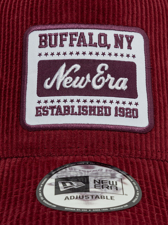 New Era Czapka z daszkiem New Era Cord Patch 60603670 Bordowy