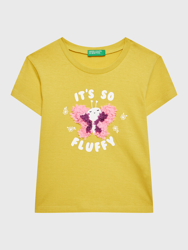 United Colors Of Benetton United Colors Of Benetton Футболка 3096G107O Жовтий Regular Fit