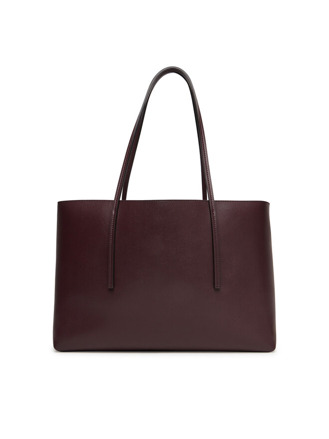 Calvin Klein Handtasche Calvin Klein Foil Logo Tote W/Pouch LV04F3274G Dunkelrot