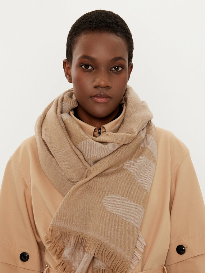 Weekend Max Mara Šál Weekend Max Mara Flores 2515541064600 Hnědá