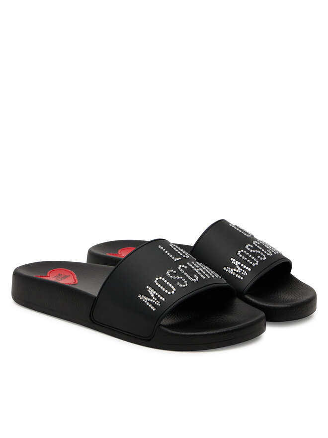 LOVE MOSCHINO Şlapi LOVE MOSCHINO JA28122G1MI13000 Negru