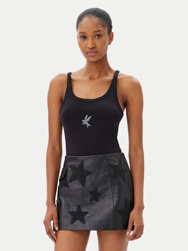 One Teaspoon One Teaspoon Τοπ Fine 26605 Μαύρο Slim Fit