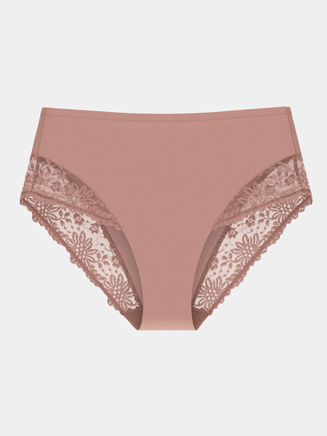 Triumph Triumph Klasične spodnje hlačke z visokim pasom Ladyform Soft Maxi 10210671 Bež