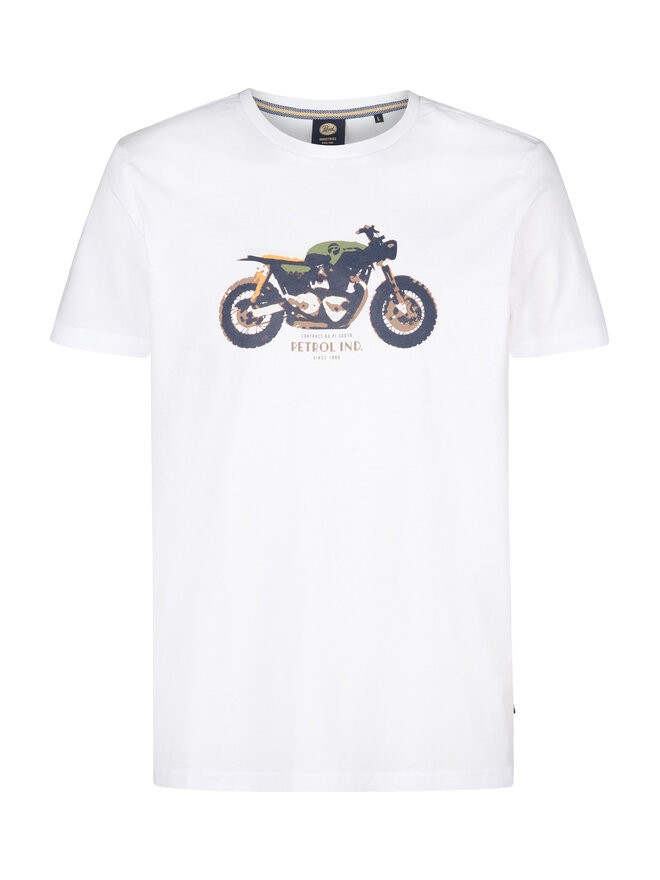 Petrol Industries Petrol Industries Camiseta M-1050-TSR671 Blanco Regular Fit