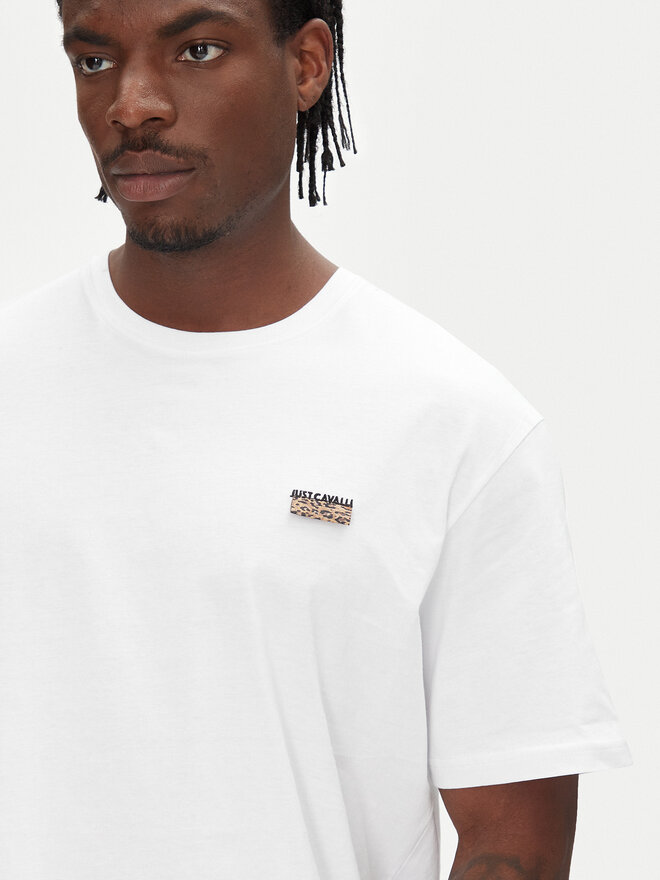 Just Cavalli Just Cavalli Póló 78OAHE11 Fehér Regular Fit