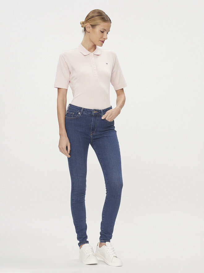 Tommy Hilfiger Tommy Hilfiger Поло 1985 WW0WW37820 Рожевий Regular Fit