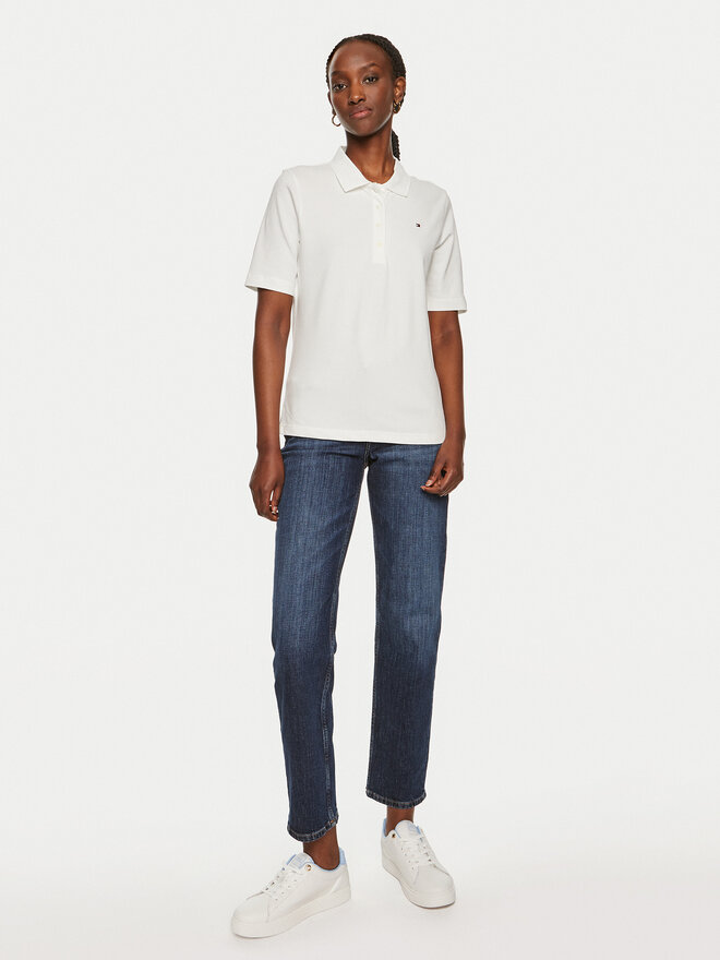 Tommy Hilfiger Tommy Hilfiger Polo 1985 WW0WW43224 Εκρού Regular Fit