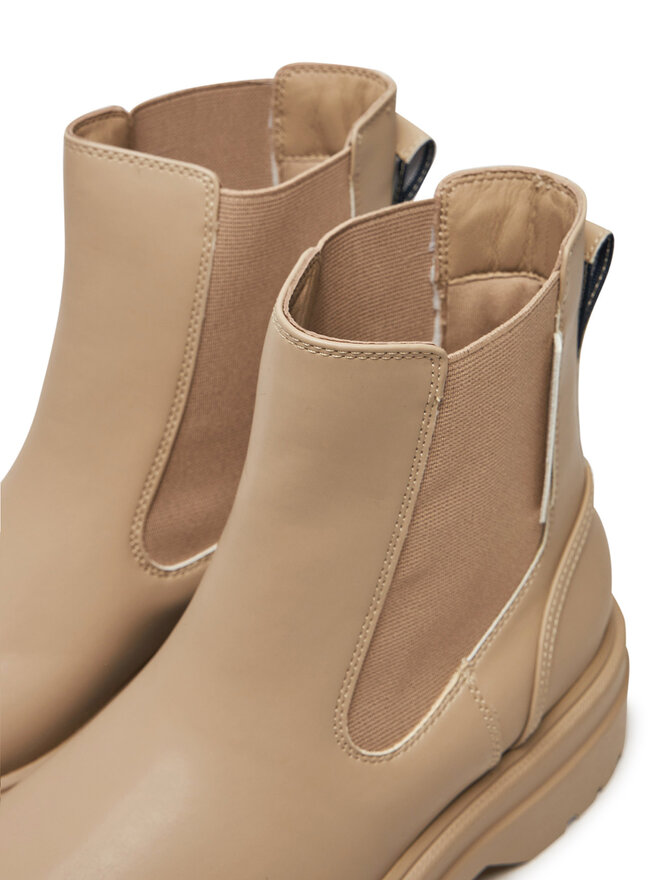 Tommy Hilfiger Klassische Stiefeletten Tommy Hilfiger Chelsea FW0FW08162 Beige