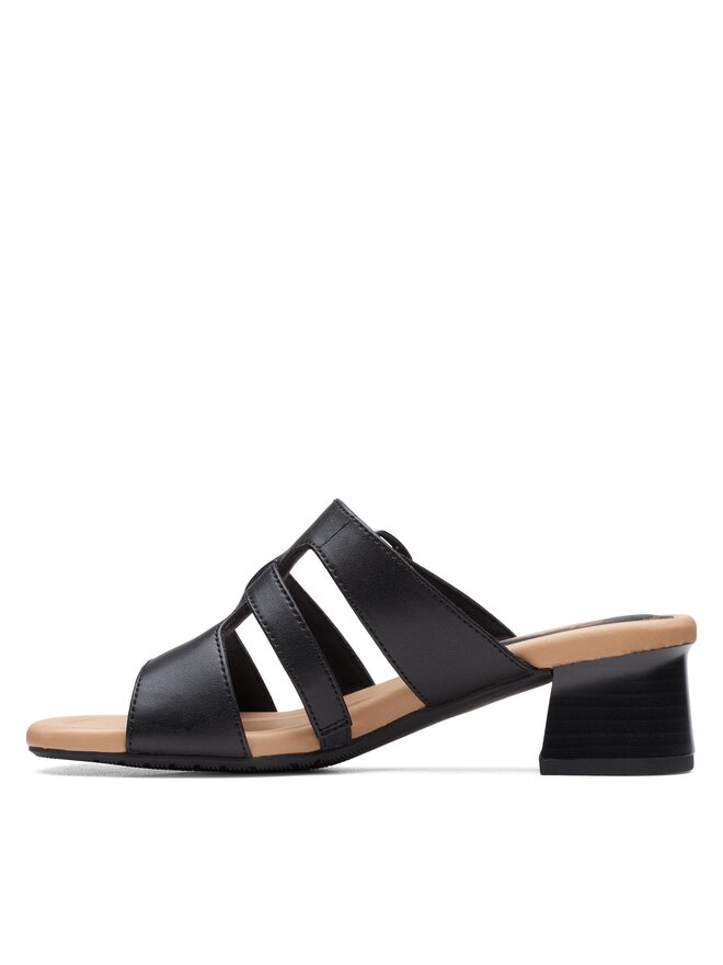 Clarks Παντόφλες Clarks Desirae Palm 26171178 Μαύρο