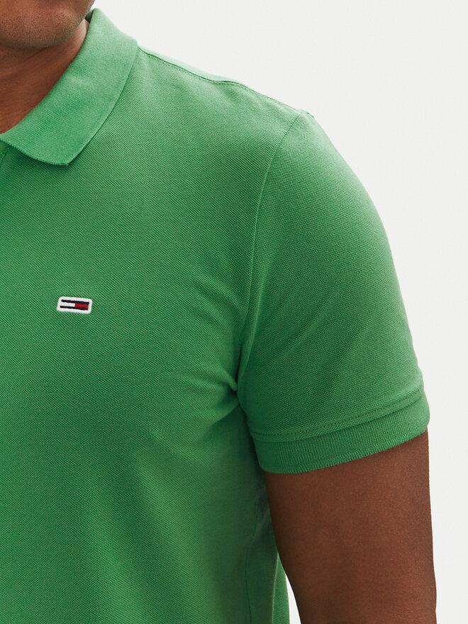Tommy Jeans Tommy Jeans Polo marškinėliai DM0DM20676 Žalia Slim Fit