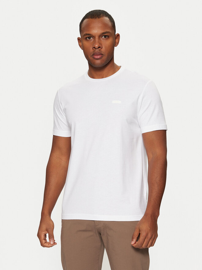 Calvin Klein Calvin Klein Camiseta Smooth Cotton T-Shirt K10K112229 Blanco Regular Fit