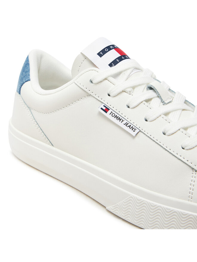 Tommy Jeans Снікерcи Tommy Jeans Tjw Cupsole Sneaker Denim EN0EN02652 Écru