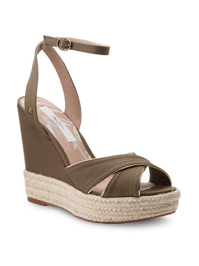 Espadryle Pepe Jeans Walker Lenny PLS90295 Zielony eobuwie .pl
