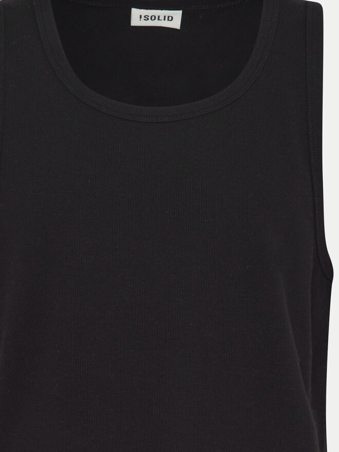 Solid Solid Tank top 21108248 Μαύρο Regular Fit