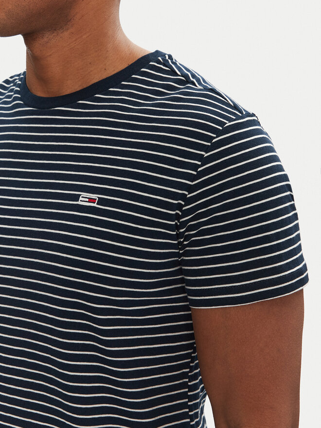 Tommy Jeans Tommy Jeans Póló DM0DM20377 Sötétkék Slim Fit