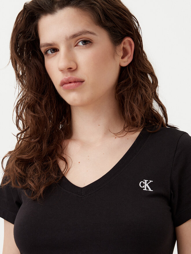 Calvin Klein Jeans Calvin Klein Jeans T-Shirt Rood J20J213716 Μαύρο Regular Fit