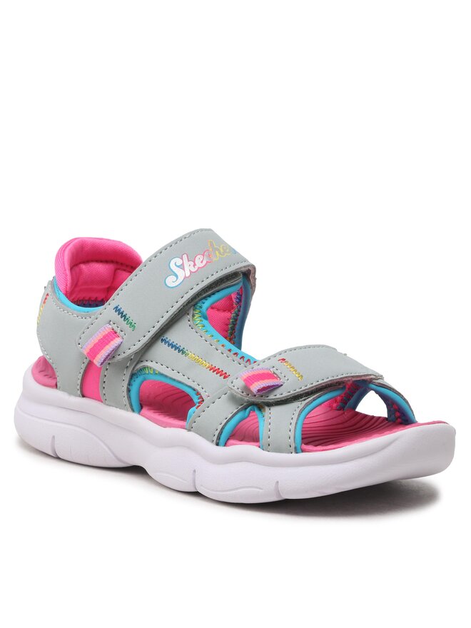 Skechers Sandale Skechers Vibrant Mood 302984L/SLPK Siva