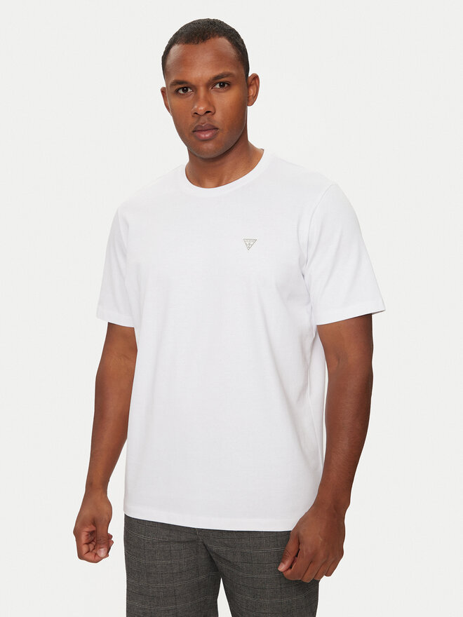 Guess Guess Marškinėliai M4YI0A KCCM1 Balta Regular Fit