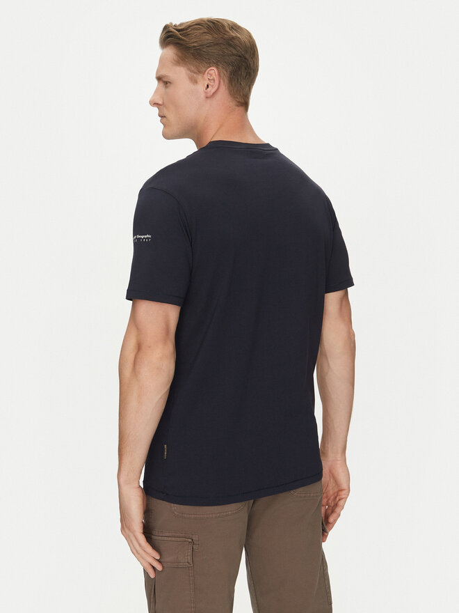 Napapijri Napapijri Camiseta S-Badge NP0A4I3N Azul marino Regular Fit