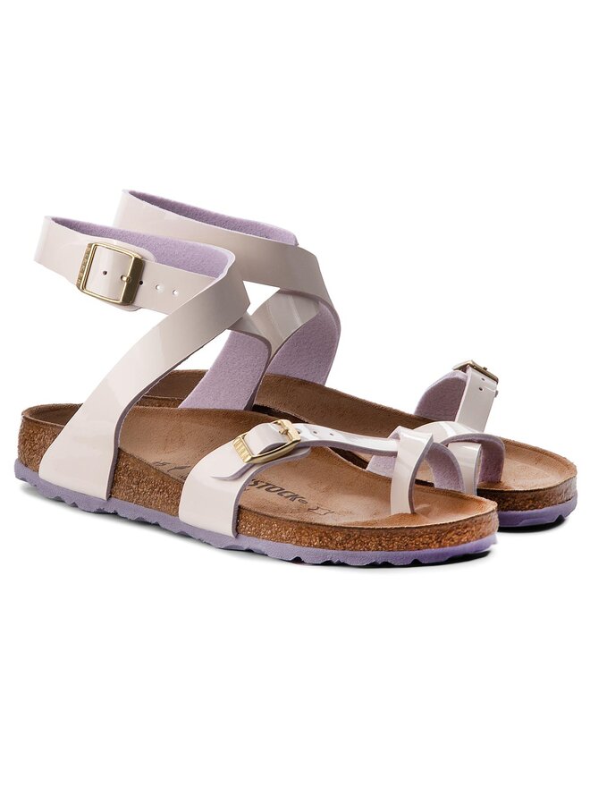 Birkenstock yara two tone cream pink shop