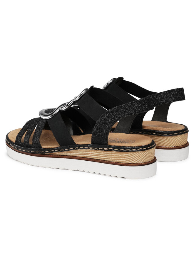 Rieker Sandalen Rieker 679L4-00 Schwarz