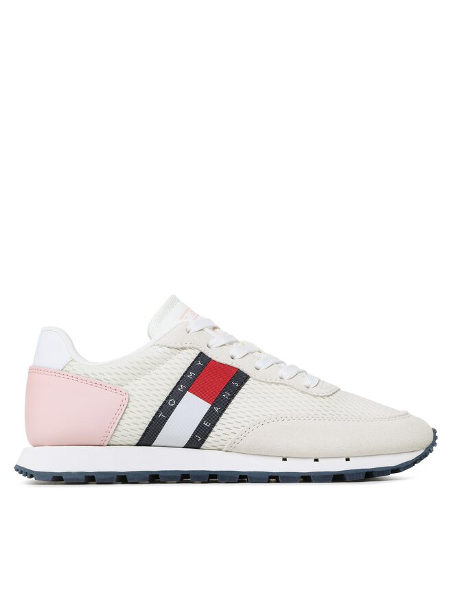 Tommy Jeans Sneakers Tommy Jeans Retro Runner EN0EN02121 Écru