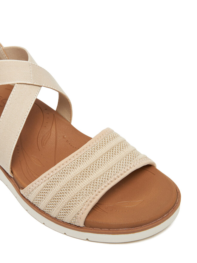 Skechers Σανδάλια Skechers BOBS Arch Fit Beach Kiss-Boho Beyond 114013/NAT Μπεζ