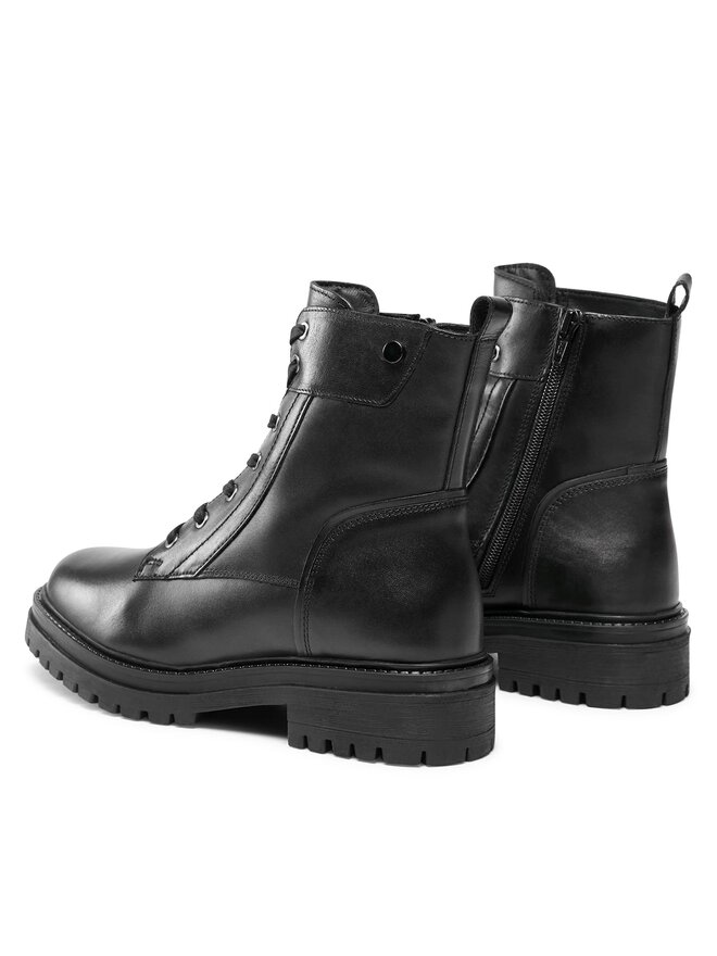 Geox Polokozačky Geox D Iridea D26HRQ 00039 C9999 Černá