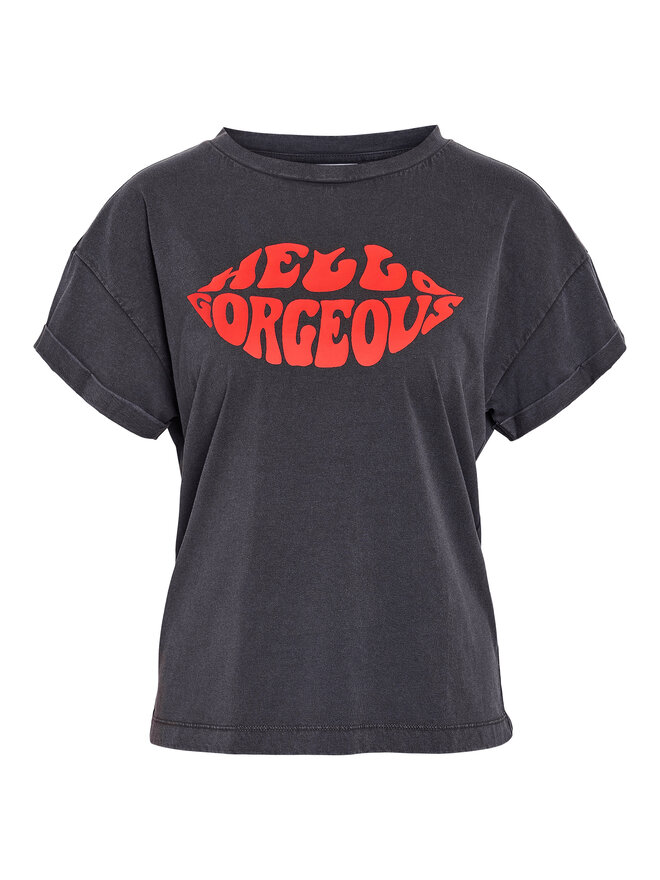 Noisy May Noisy May T-Shirt 27030135 Γκρι Regular Fit