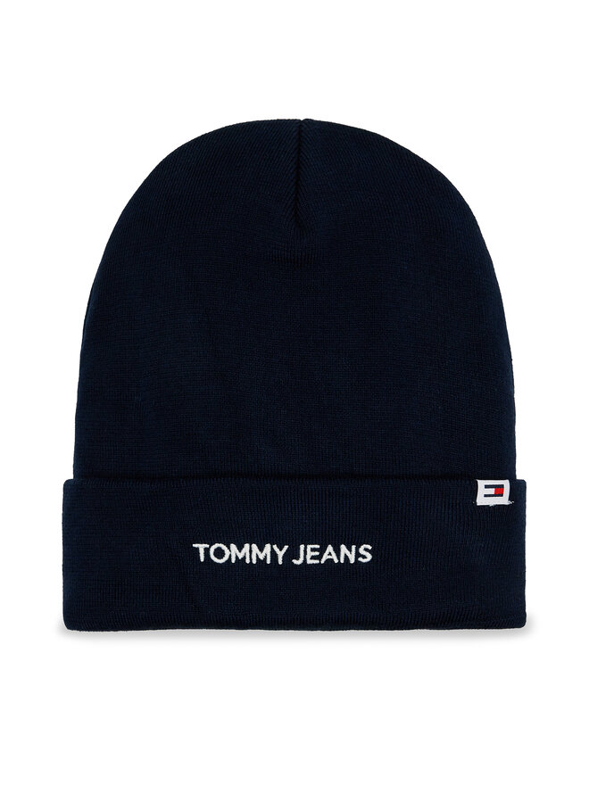 Tommy Jeans Czapka Tommy Jeans Linear Logo AM0AM12025 Granatowy