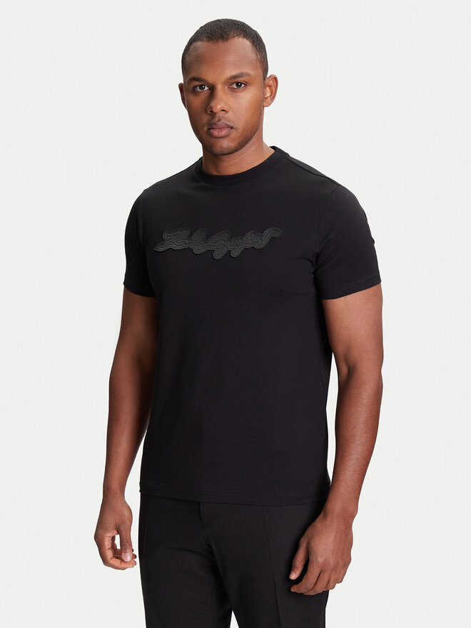 KARL LAGERFELD KARL LAGERFELD Camiseta 755071 553250 Negro Regular Fit