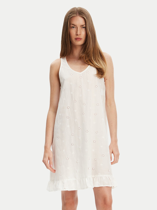 United Colors Of Benetton United Colors Of Benetton Spavaćica 4SHX3C008 Écru Regular Fit