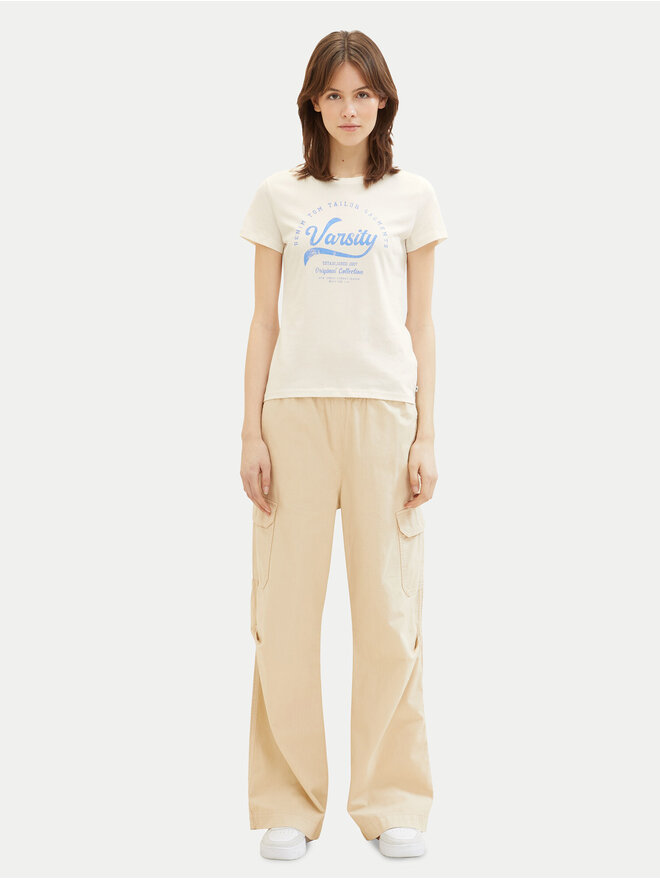 Tom Tailor Denim Tom Tailor Denim Camiseta 1040185 Blanco Regular Fit