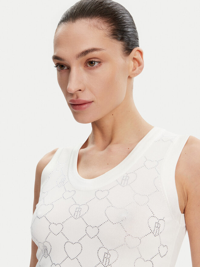Fracomina Fracomina Top FR25ST4003K414R9 Écru Regular Fit