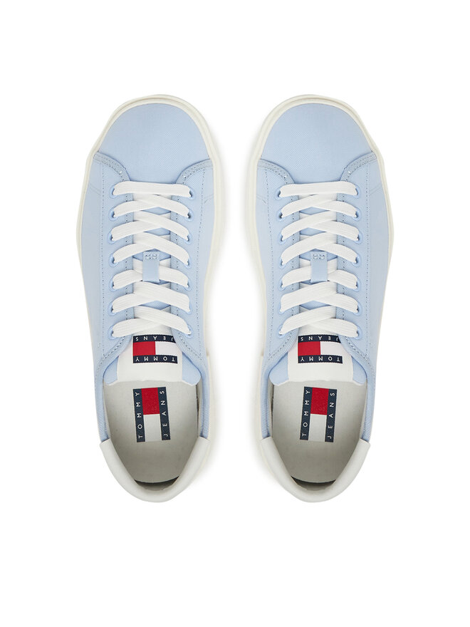 Tommy Jeans Sportcipők Tommy Jeans Tjw Flatform Canvas Sneaker EN0EN02792 Kék